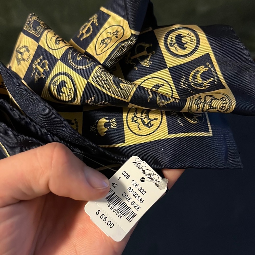 Rare Brooks brothers pocket square